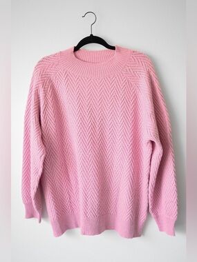 Pink Clover Chevron Pink Sweater, New Without Tags